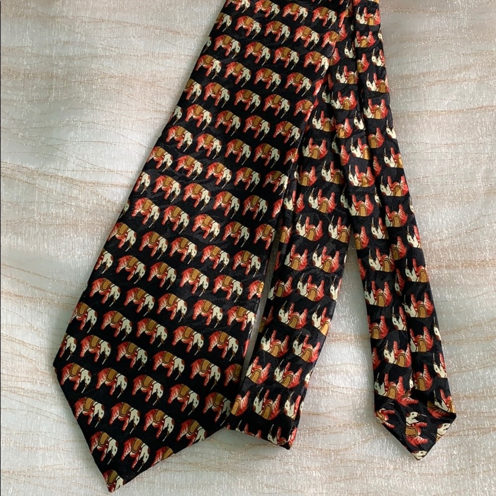 Silk Elephant Tie